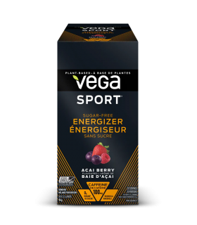 Vega Sport Pre-Workout Energizer Box, Sugarfree Acai Berry 30 x 3.2 g (30 sachets) | Safest & Easiest Shopping Vitamins Online |