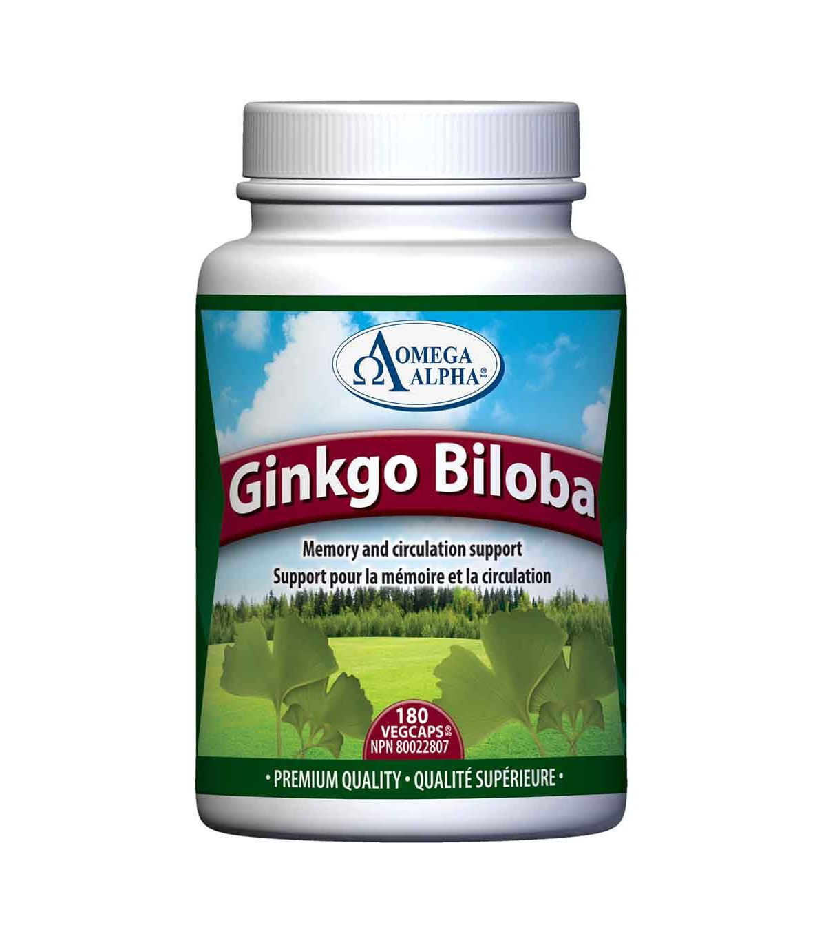 Omega Alpha 오메가 알파 Ginkgo Biloba Standardized 180 Vagi 캡슐 | 매일 업데이트되는 특가 상품 | VITASHOP