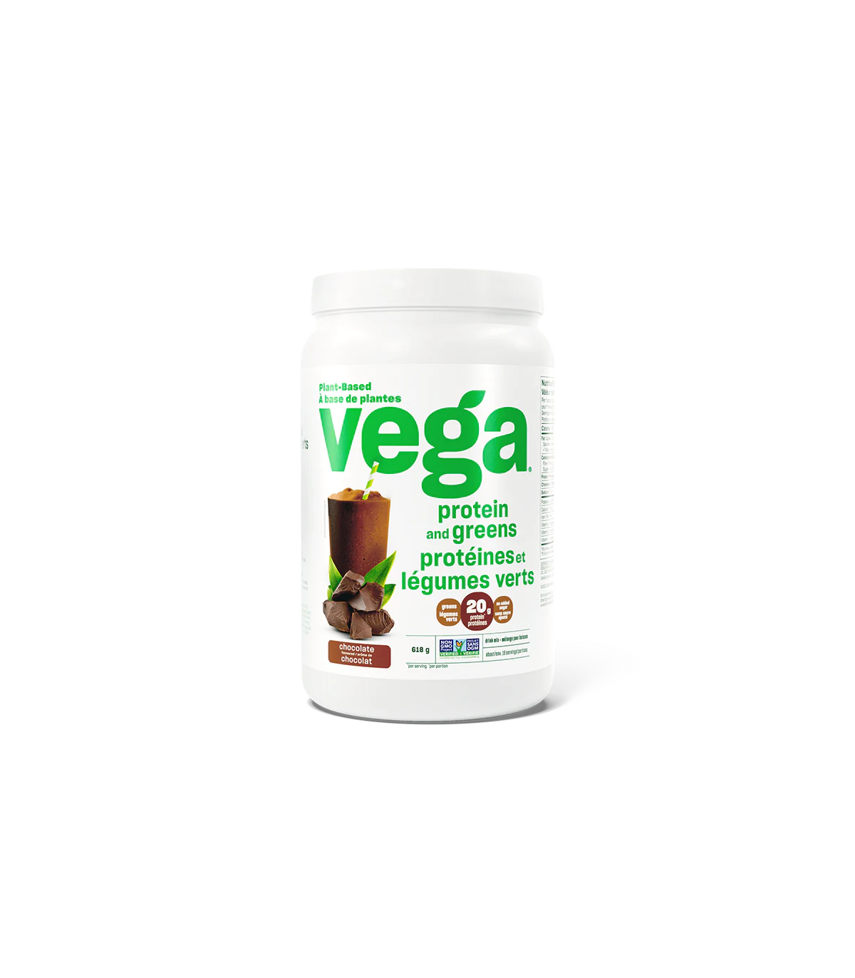 Vega 베가 Vega Protein & Greens Shake, 초콜릿 618g 19인분 | 매일 업데이트되는 특가 상품 | VITASHOP