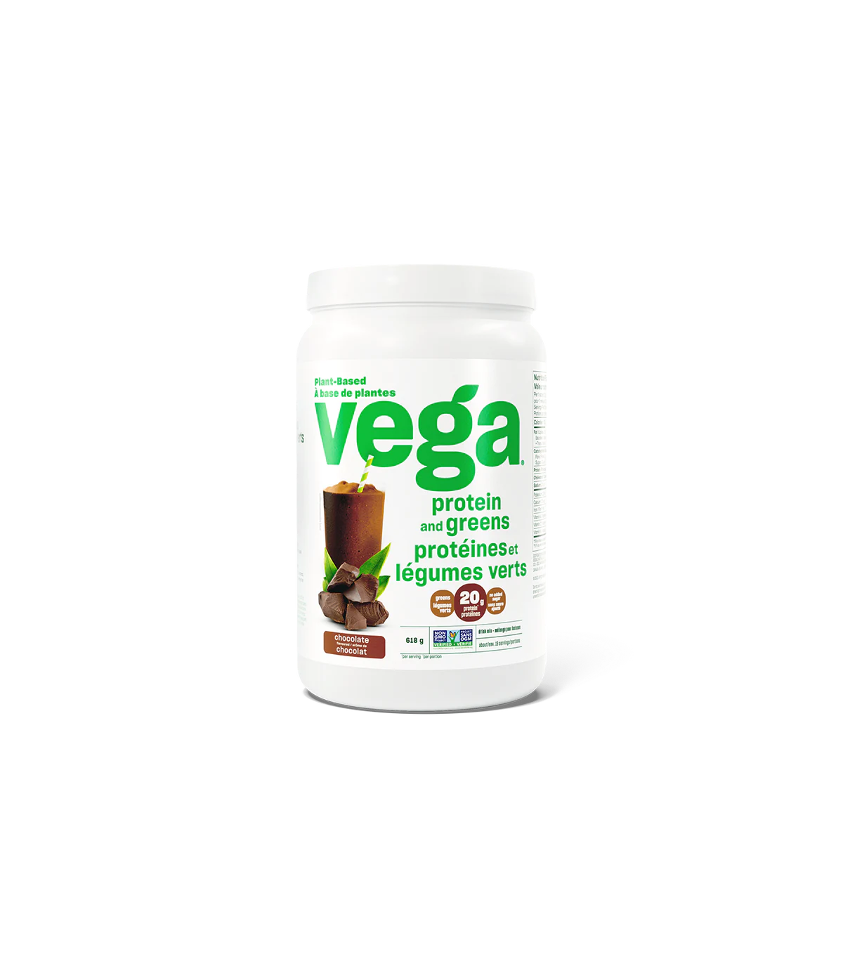 Vega 베가 Vega Protein & Greens Shake, 초콜릿 618g 19인분 | 매일 업데이트되는 특가 상품 | VITASHOP