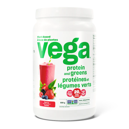 Vega 베가 Vega Protein & Greens Shake, 베리 609g 21인분 | 매일 업데이트되는 특가 상품 | VITASHOP