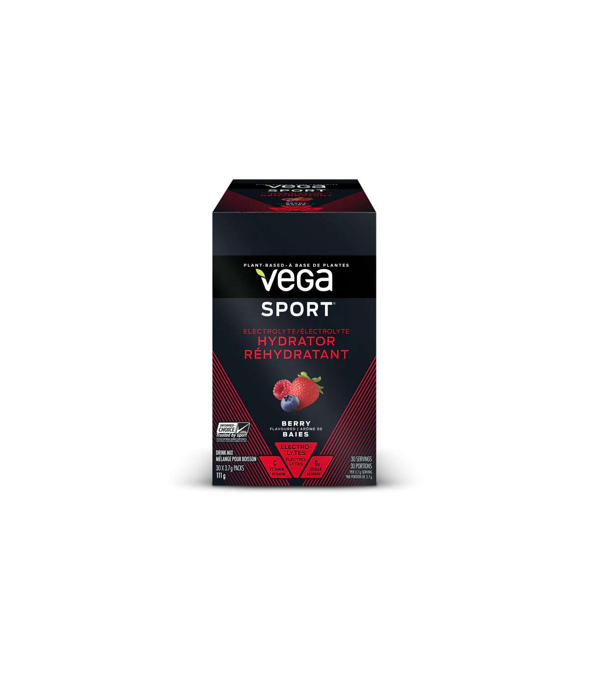 Vega Vega Sport Electrolyte Hydrator Box, Berry 30 x 3.7 g (30 sachets) | Unbeatable Prices, Daily Deals | VITASHOP