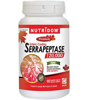 Nutridom 뉴트리돔 Serrapeptase 60 식물성 캡슐 | 매일 업데이트되는 특가 상품 | VITASHOP