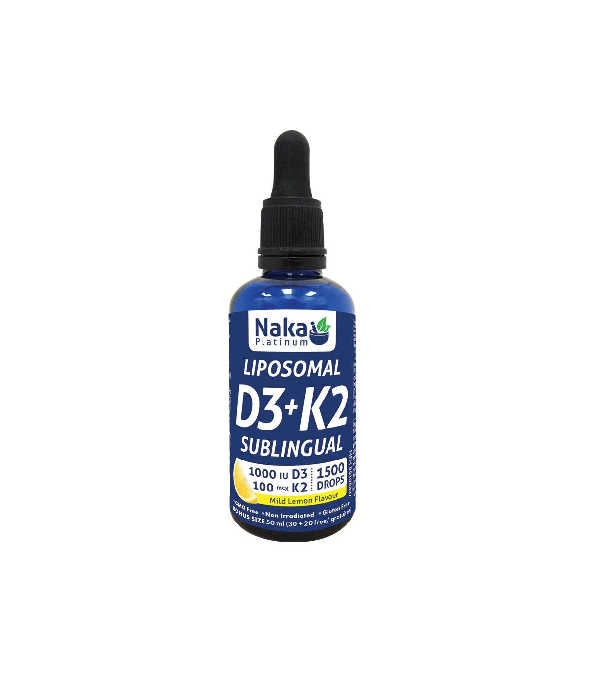 Naka Platinum Liposomal D3 + K2 Drops 50 ml | Unbeatable Prices, Daily Deals | VITASHOP