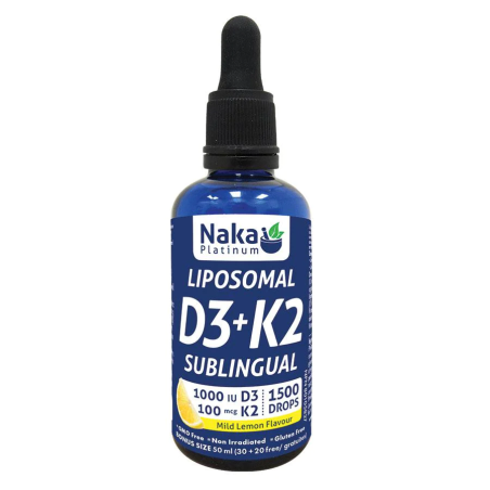 Naka Platinum Liposomal D3 + K2 Drops 50 ml | Unbeatable Prices, Daily Deals | VITASHOP