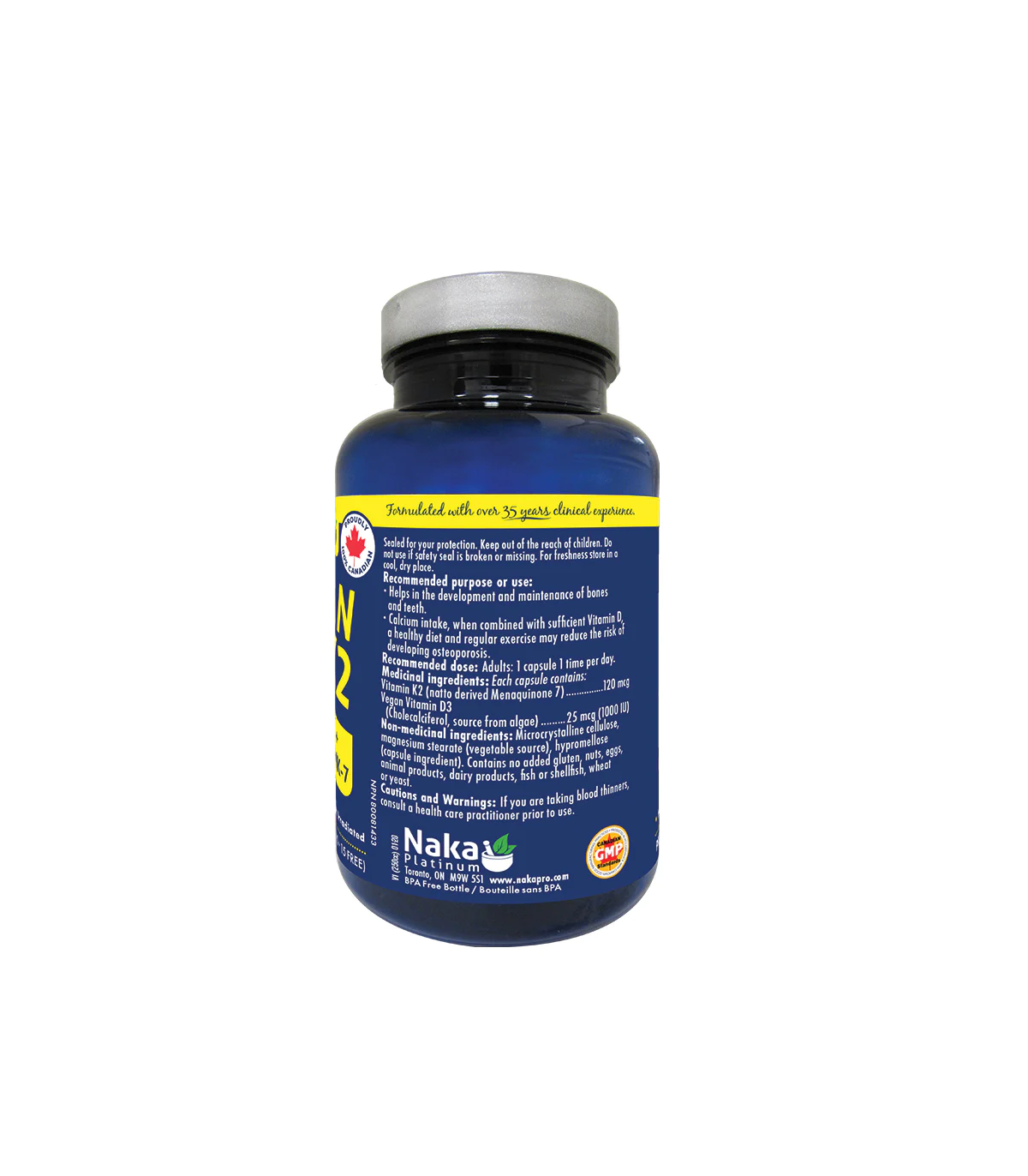 Naka Platinum Vegan D3 + K2 75 Vegi Capsules | 每天不同折扣, 全网最低价格 | 种类齐全的保健品店铺 VITASHOP, 只有你想不到, 没有你买不到 !