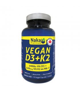 Naka 나카 플래티넘 비건 D3 + K2 75 베지 캡슐 | 매일 업데이트되는 특가 상품 | VITASHOP