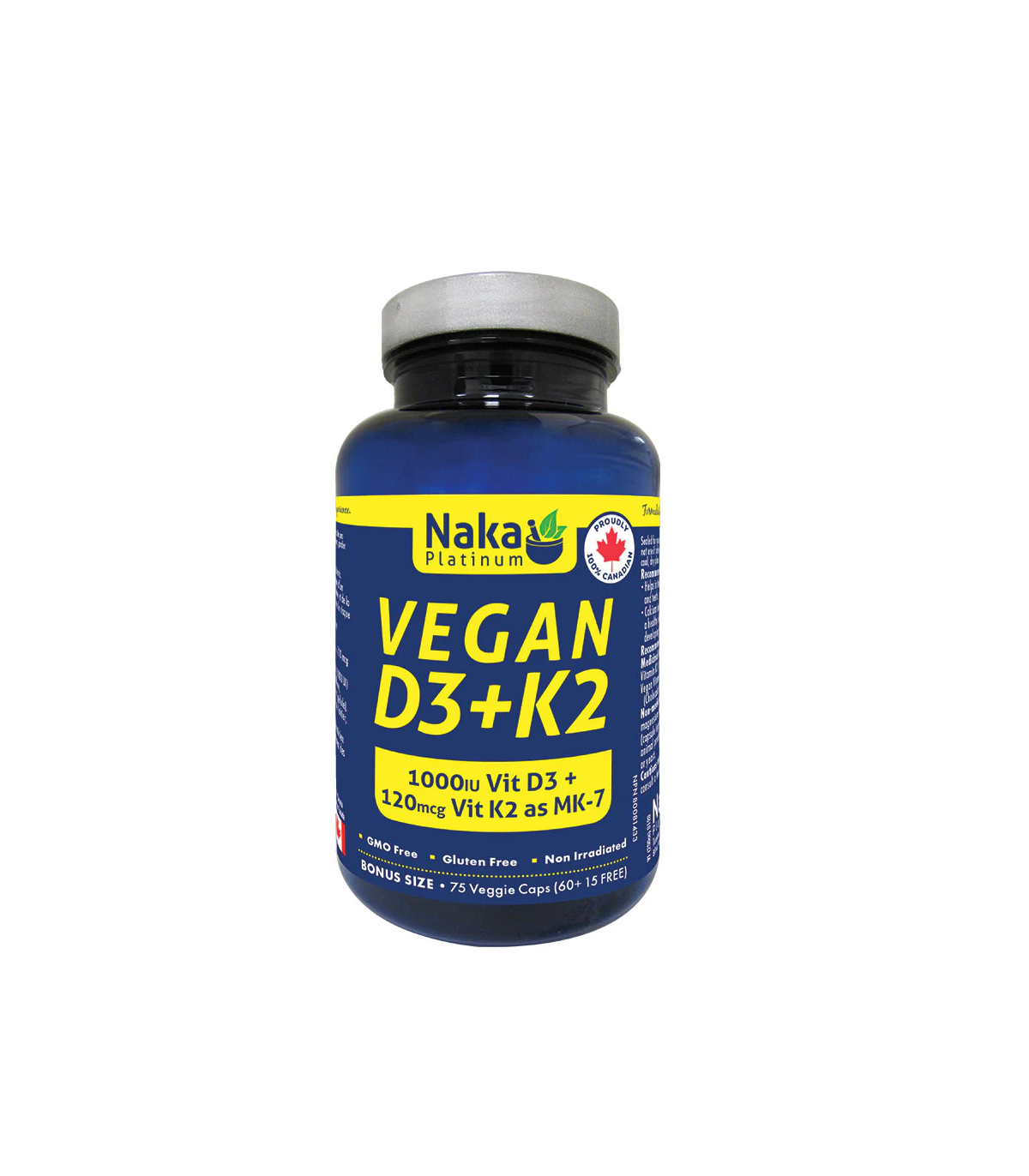 Naka Platinum Vegan D3 + K2 75 Vegi Capsules | 每天不同折扣, 全网最低价格 | 种类齐全的保健品店铺 VITASHOP, 只有你想不到, 没有你买不到 !