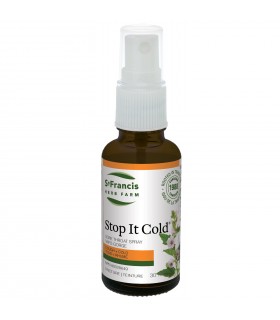 St. Francis Herb Farm Stop It Cold Throat Spray 30 mL | Unbeatable Prices, Daily Deals | VITASHOP