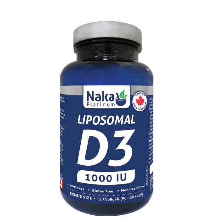 Naka Platinum Liposomal D3 1000 IU 120 Softgels | Unbeatable Prices, Daily Deals | VITASHOP