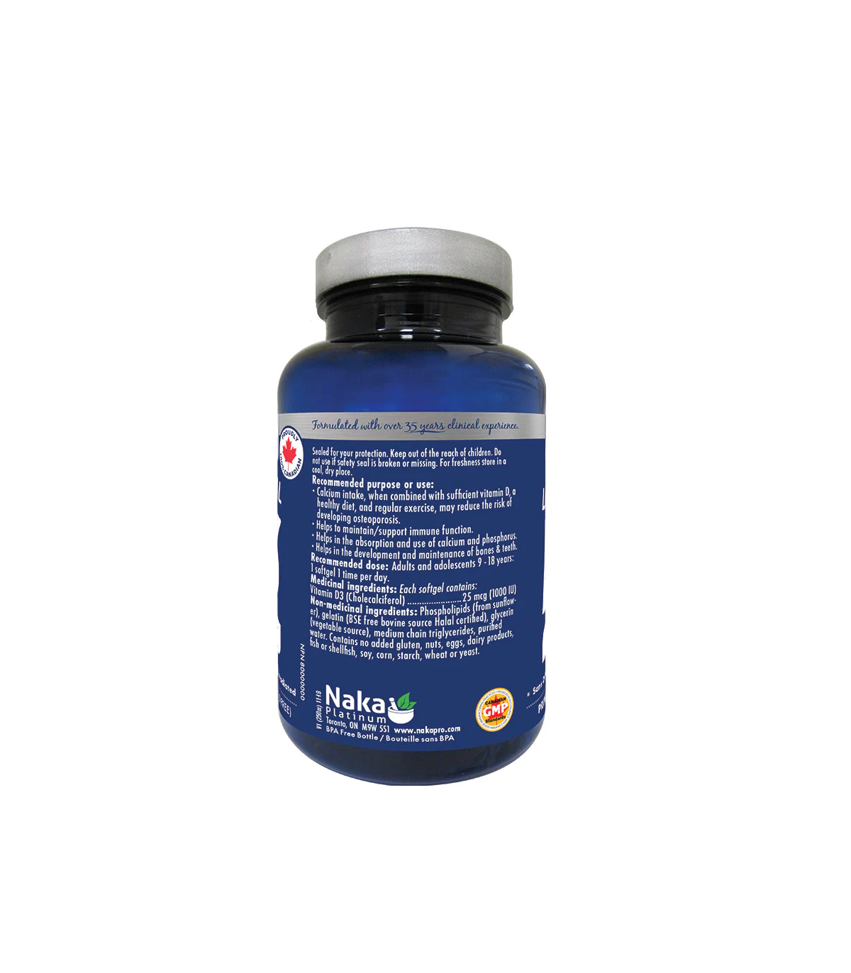 Naka Platinum Liposomal D3 1000 IU 120 Softgels | Unbeatable Prices, Daily Deals | VITASHOP