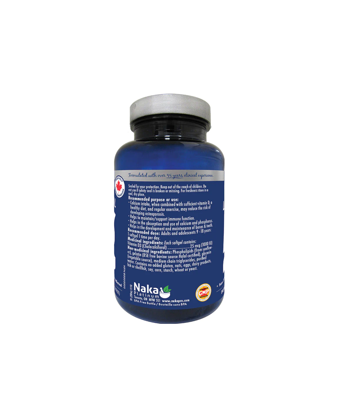 Naka Platinum Liposomal D3 1000 IU 120 Softgels | Unbeatable Prices, Daily Deals | VITASHOP