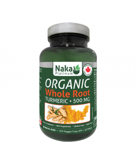 Naka Platinum Organic Whole Root Turmeric 500 mg 120 Vegi Capsules | 每天不同折扣, 全网最低价格 | 种类齐全的保健品店铺 VITASHOP, 只有你想不到, 没有你买不到 !