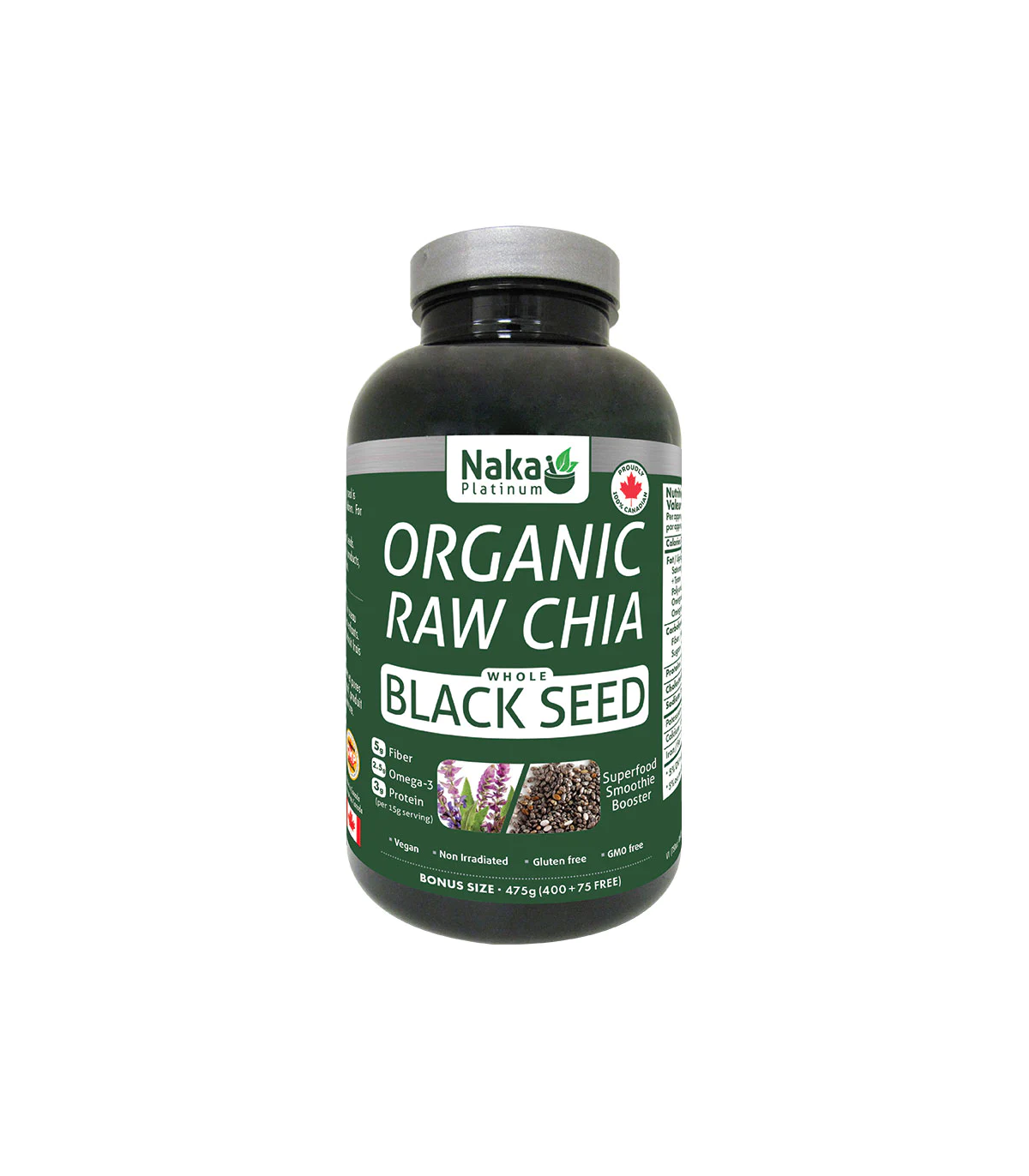 Platinum Raw Chia Seed 475 g | Safest & Easiest Shopping Vitamins Online | VITASHOP