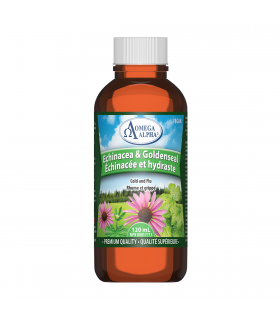 Omega Alpha Echinacea & Goldenseal Natural 120 ml | Unbeatable Prices, Daily Deals | VITASHOP