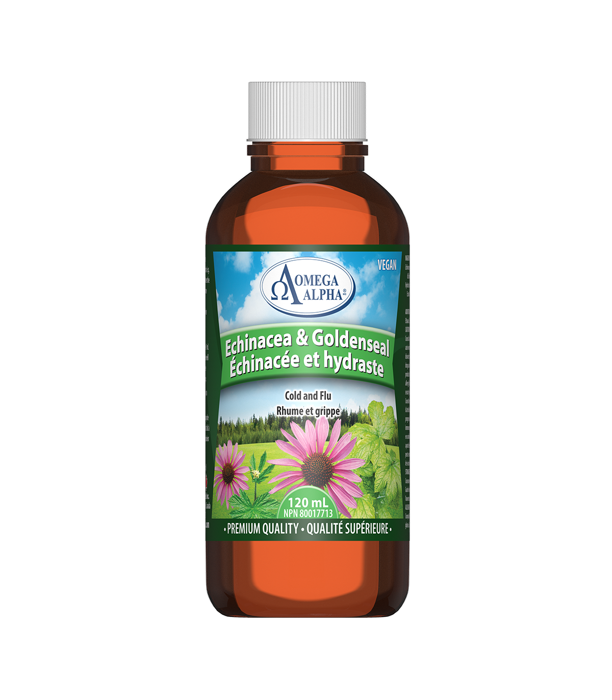 Omega Alpha Echinacea & Goldenseal Natural 120 ml | Unbeatable Prices, Daily Deals | VITASHOP