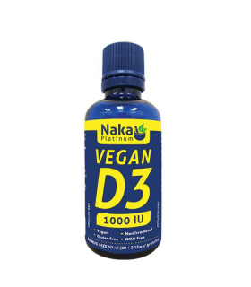 Naka Platinum Vegan Vitamin D3 50 ml 1000 IU | Unbeatable Prices, Daily Deals | VITASHOP