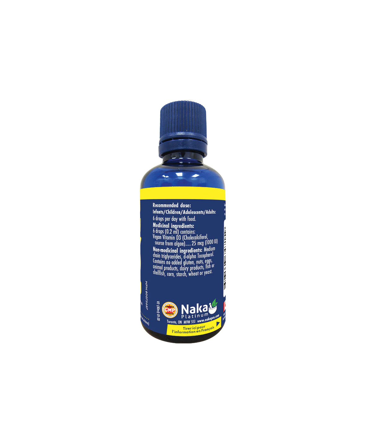 Platinum D3 50 ml 1000 IU Vegan Algae | Safest & Easiest Shopping Vitamins Online | VITASHOP