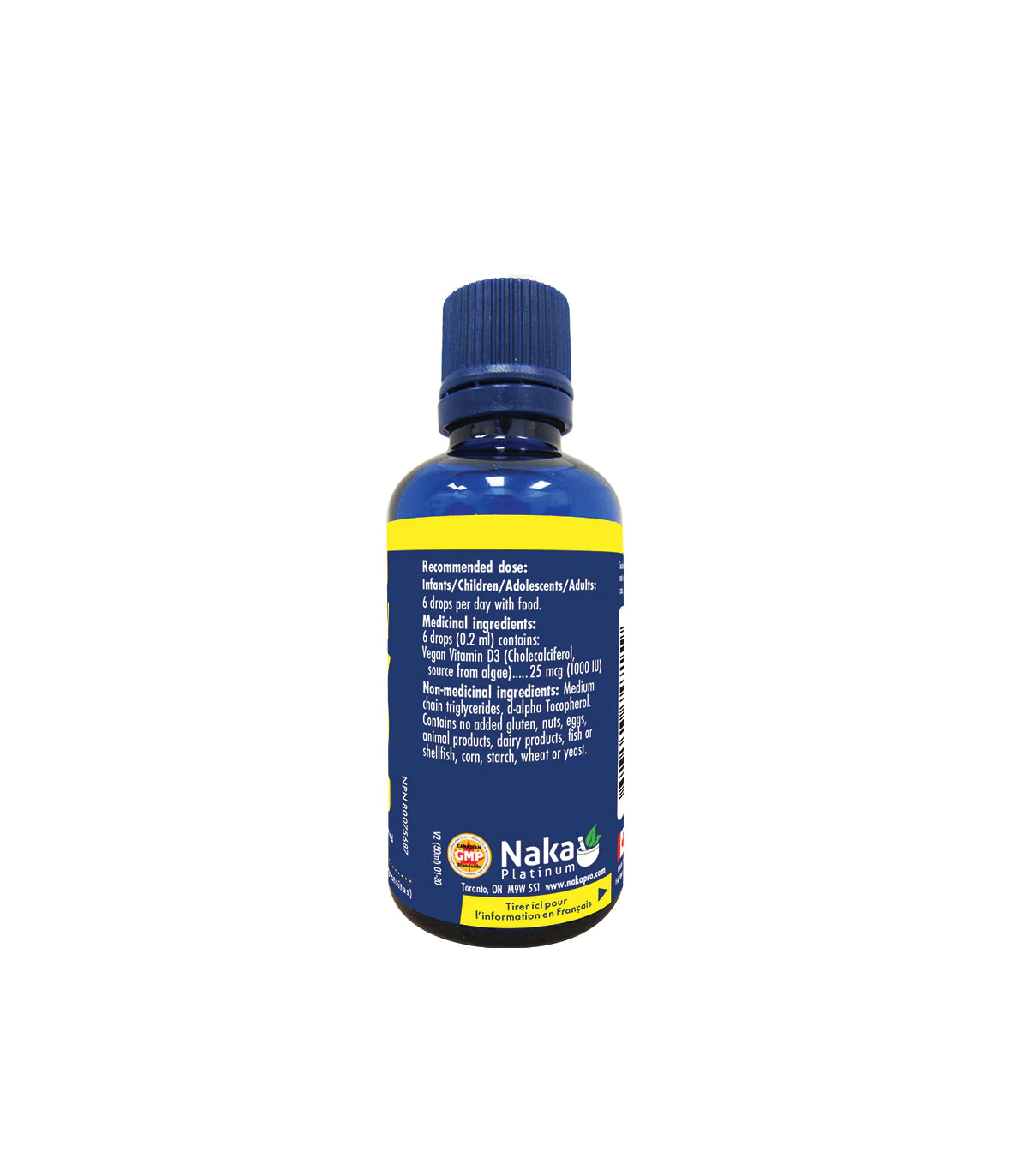 Platinum D3 50 ml 1000 IU Vegan Algae | Safest & Easiest Shopping Vitamins Online | VITASHOP