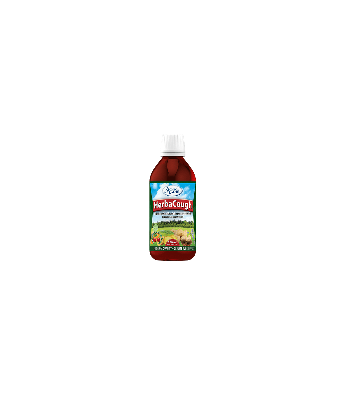 Omega Alpha HerbaCough Cherry‐Menthol 250 ml | Unbeatable Prices, Daily Deals | VITASHOP