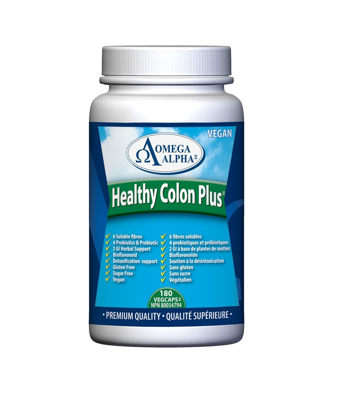 Omega Alpha Healthy Colon Plus 180 Vagi Capsules | Prix imbattables, Bonnes Affaires du jour | VITASHOP