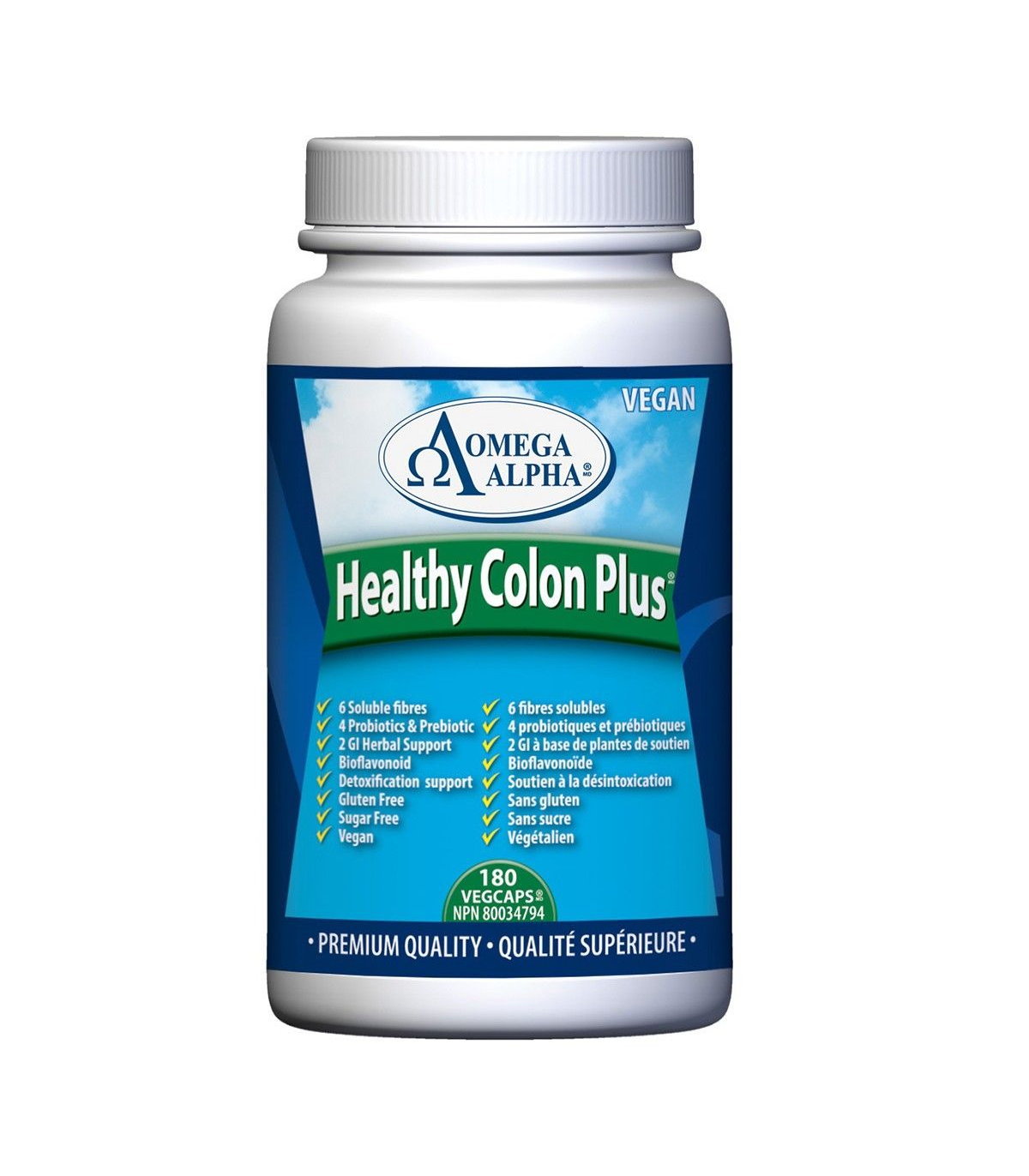 Omega Alpha Healthy Colon Plus 180 Vagi Capsules | Prix imbattables, Bonnes Affaires du jour | VITASHOP