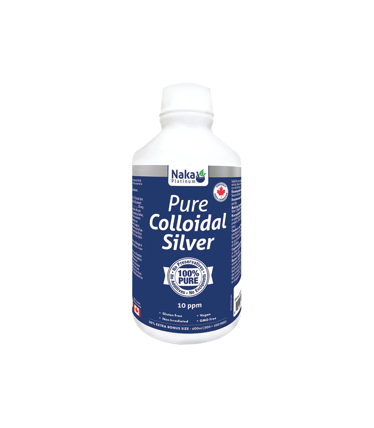 Naka Platinum Colloidal Silver 10ppm 600 ml | Unbeatable Prices, Daily Deals | VITASHOP
