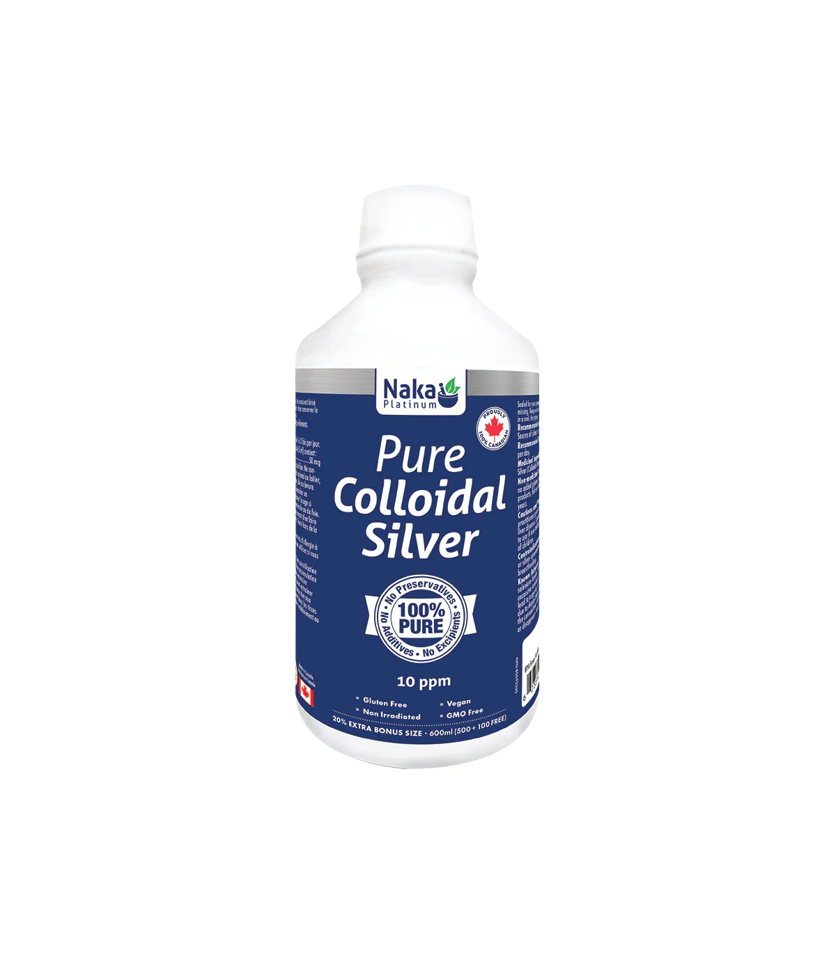 Naka Platinum Colloidal Silver 10ppm 600 ml | Unbeatable Prices, Daily Deals | VITASHOP