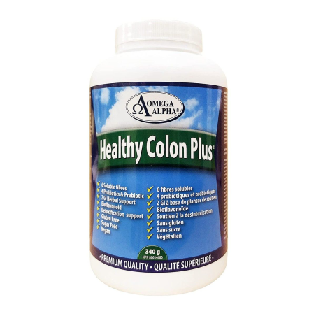 Omega Alpha Healthy Colon Plus 340 g | Prix imbattables, Bonnes Affaires du jour | VITASHOP