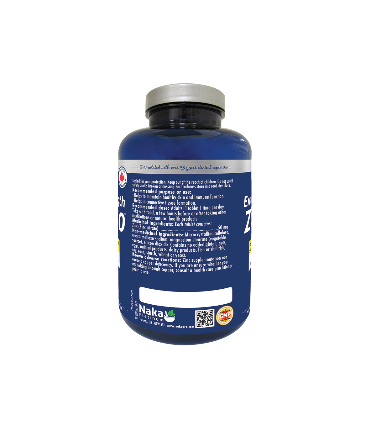 Naka Platinum Zinc Citrate 50 mg 120 Tablets | Unbeatable Prices, Daily Deals | VITASHOP