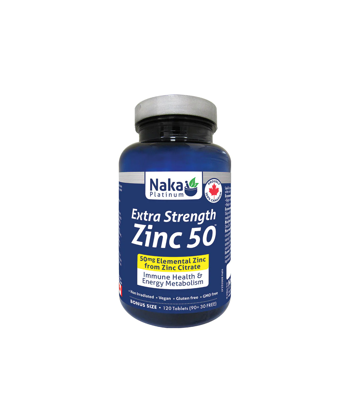Naka Platinum Zinc Citrate 50 mg 120 Tablets | Unbeatable Prices, Daily Deals | VITASHOP