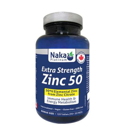 Naka Platinum Zinc Citrate 50 mg 120 Tablets | Unbeatable Prices, Daily Deals | VITASHOP