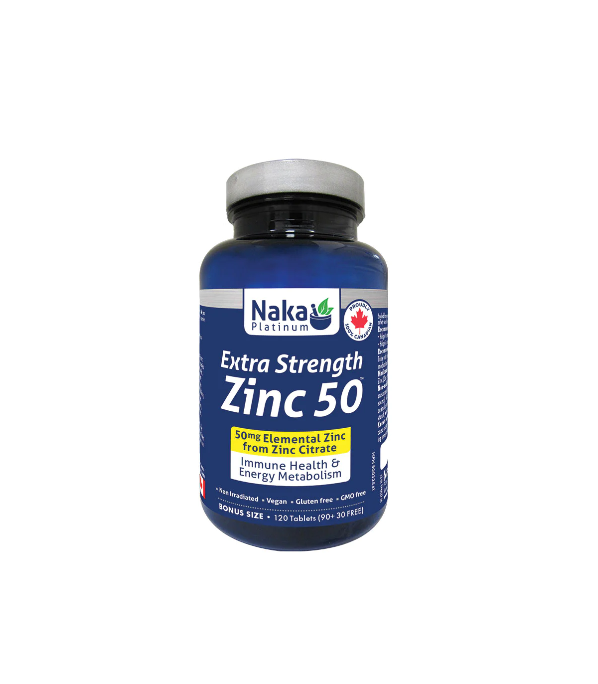 Naka Platinum Zinc Citrate 50 mg 120 Tablets | Unbeatable Prices, Daily Deals | VITASHOP