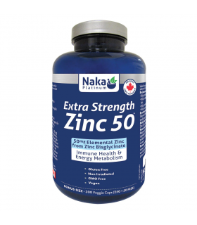 Naka Platinum Zinc Bisglycinate 50 mg 300 Vegi Capsules | 每天不同折扣, 全网最低价格 | 种类齐全的保健品店铺 VITASHOP, 只有你想不到, 没有你买不到 !