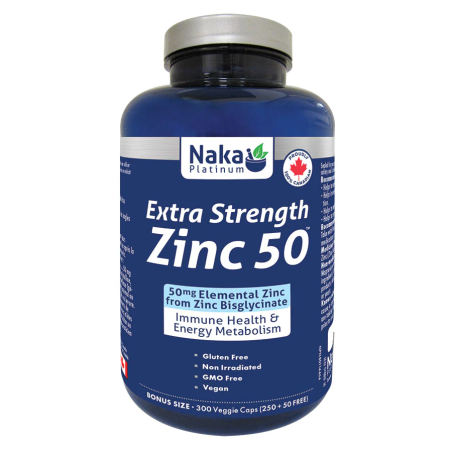 Naka Platinum Zinc Bisglycinate 50 mg 300 Vegi Capsules | Unbeatable Prices, Daily Deals | VITASHOP