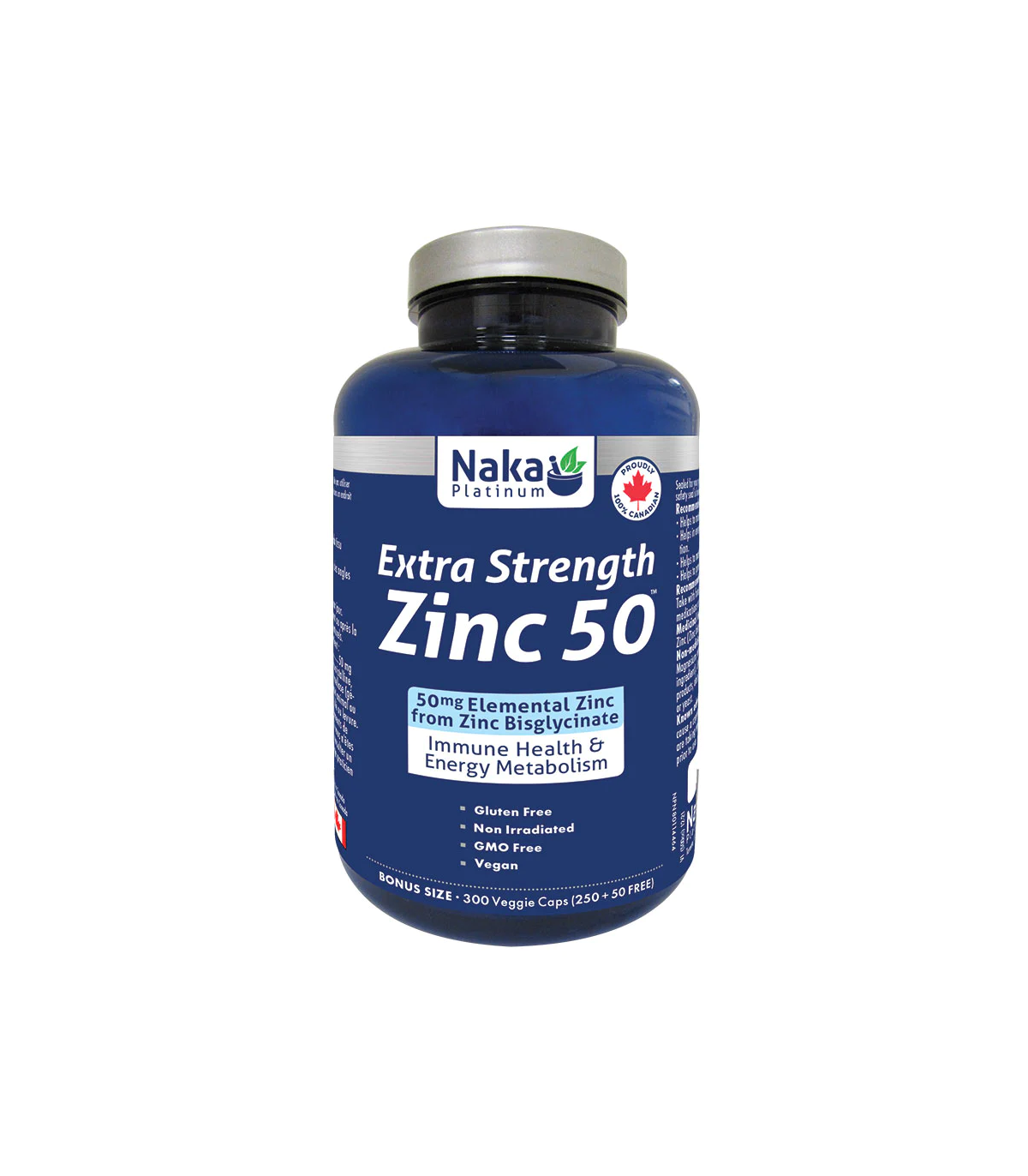 Naka Platinum Zinc Bisglycinate 50 mg 300 Vegi Capsules | Unbeatable Prices, Daily Deals | VITASHOP