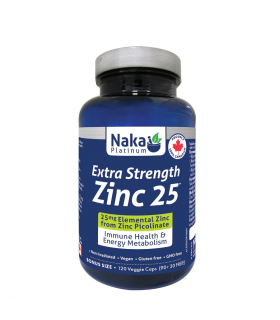 Naka Platinum Zinc Picolinate 25 mg 120 Vegi Capsules | Unbeatable Prices, Daily Deals | VITASHOP