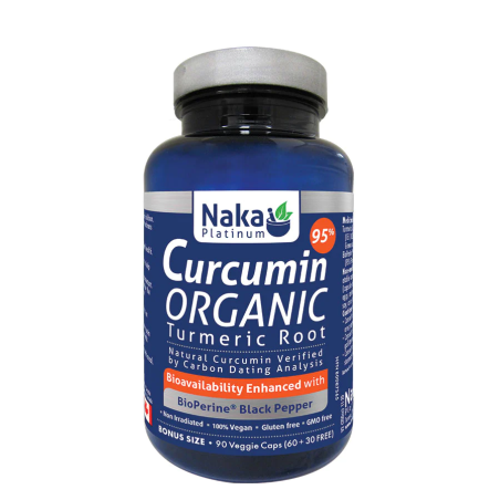 Platinum Organic Curcumin 95% +Bioperine 90 Vegi Capsules | Safest & Easiest Shopping Vitamins Online | VITASHOP