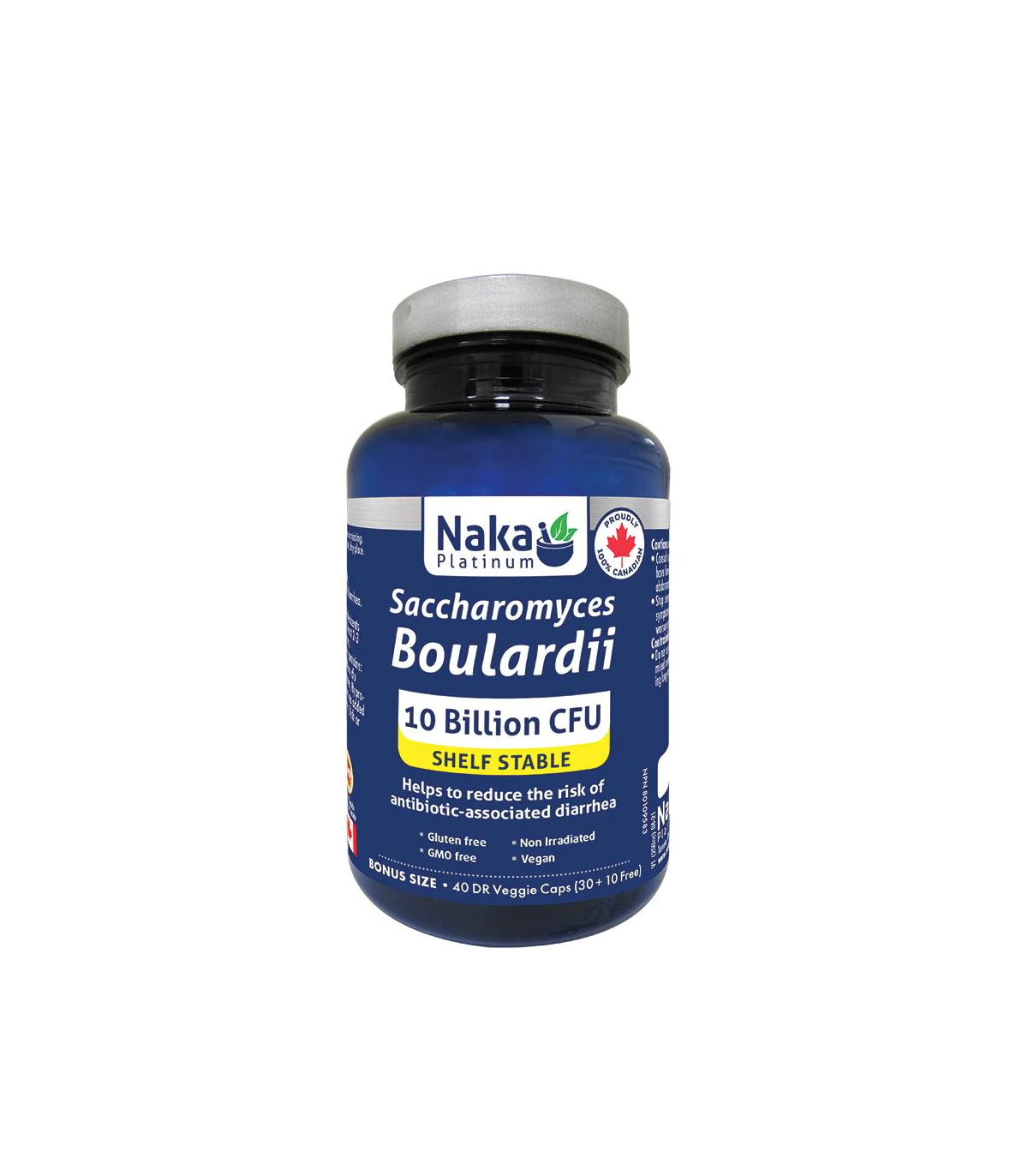 Naka Platinum Saccharomyces Boulardii 40 DR Vegi Capsules | Unbeatable Prices, Daily Deals | VITASHOP