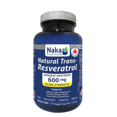 Naka Platinum Natural Trans Resveratrol 600 mg 75 Vegi Capsules | Unbeatable Prices, Daily Deals | VITASHOP