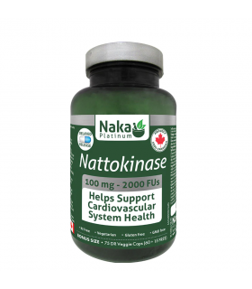 Platinum Nattokinase 100 mg 2000Fu 75 DR Vegi Capsules | Safest & Easiest Shopping Vitamins Online | VITASHOP