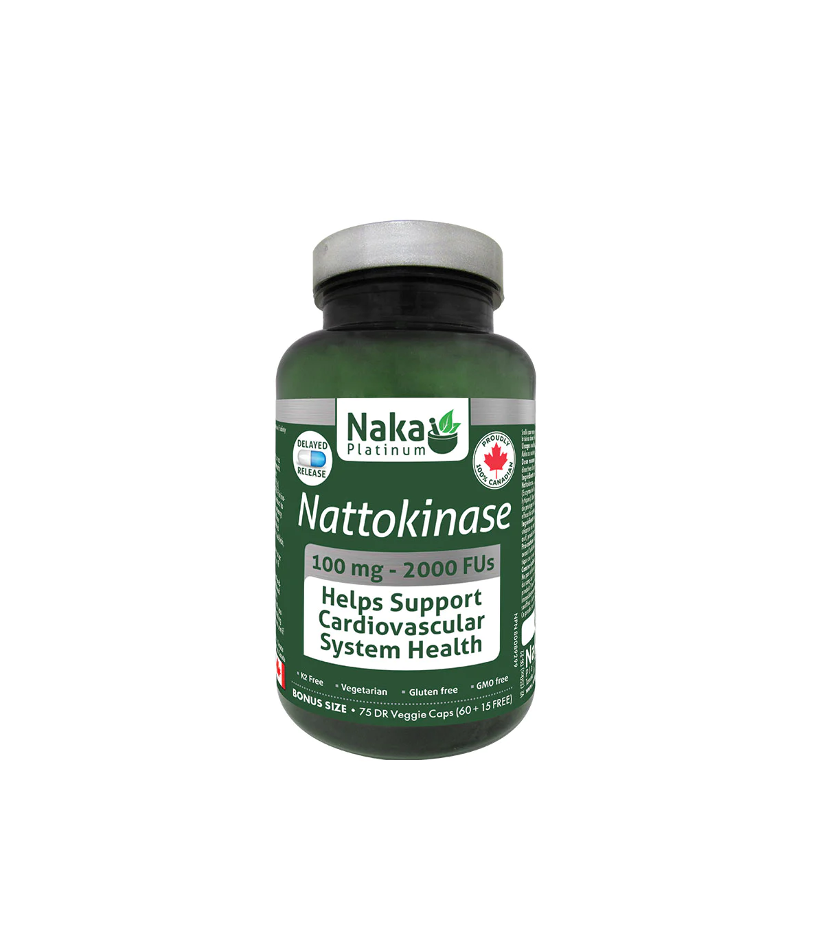 Naka 나카 백금 나토키나제 100 mg 2000Fu 75 DR 베지 캡슐 | 매일 업데이트되는 특가 상품 | VITASHOP