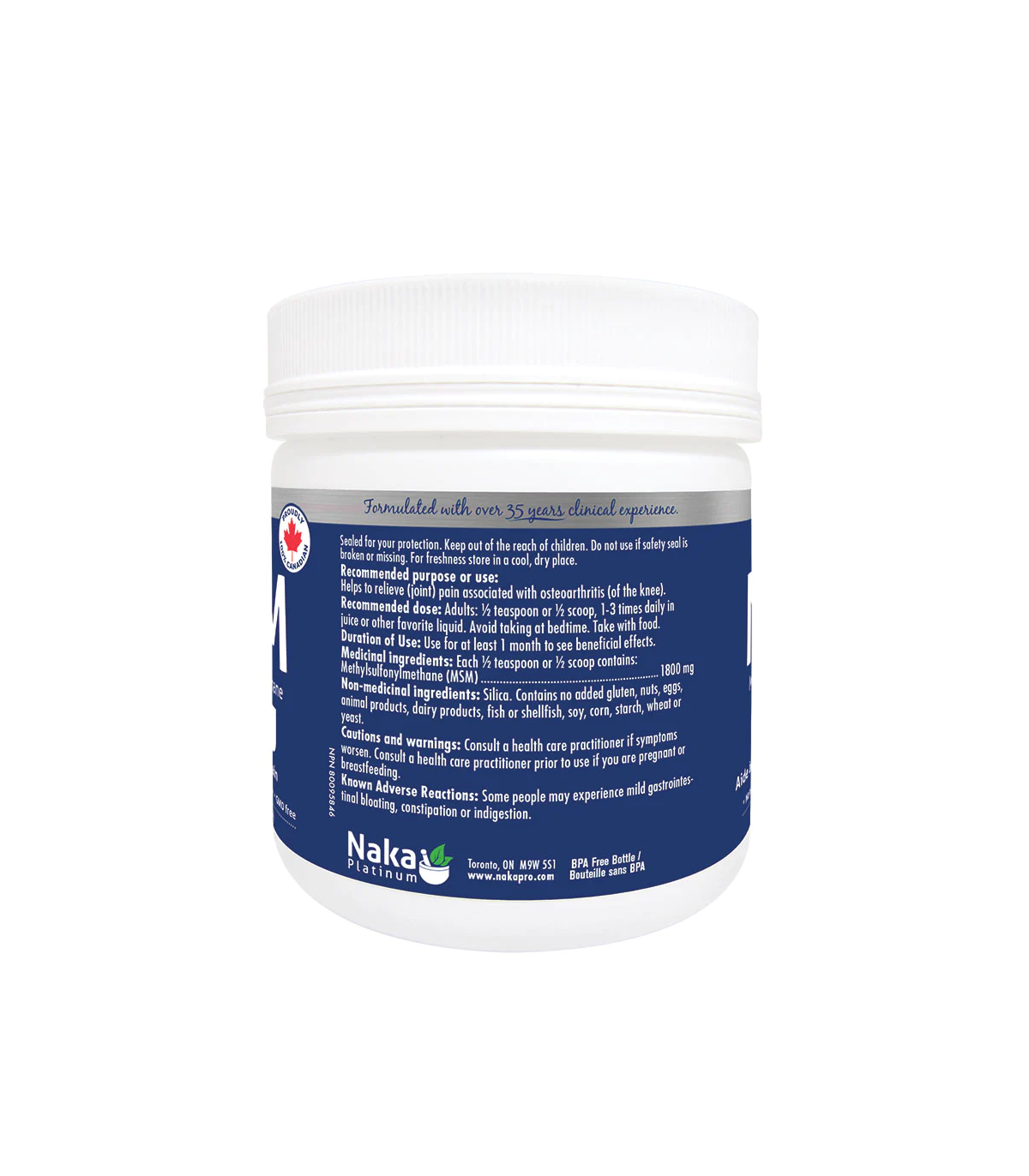 Naka Platinum Msm 1800 mg 300 g Powder | Unbeatable Prices, Daily Deals | VITASHOP