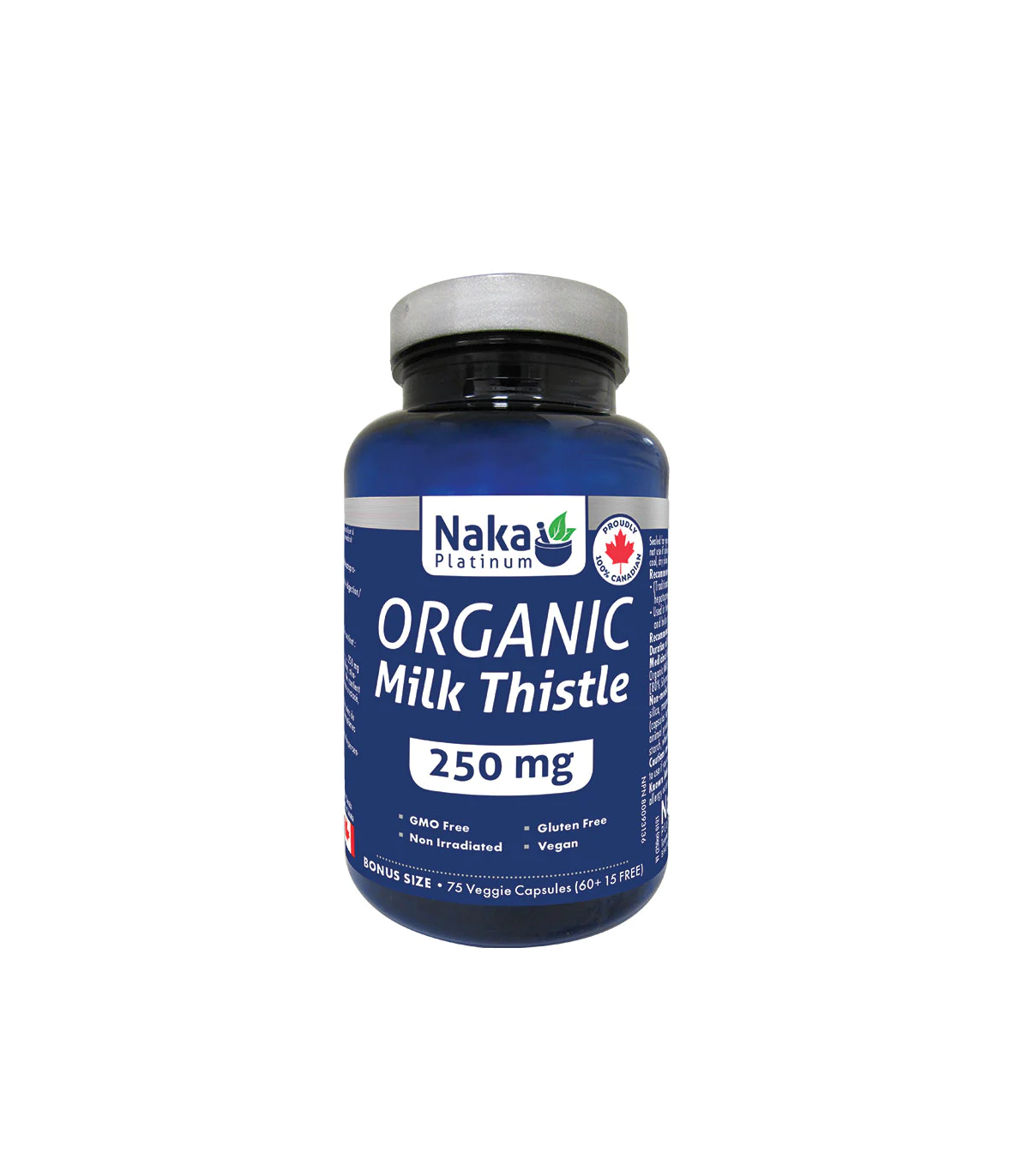Platinum Organic Milk Thistle 250 mg 75 Vegi Capsules | Safest & Easiest Shopping Vitamins Online | VITASHOP