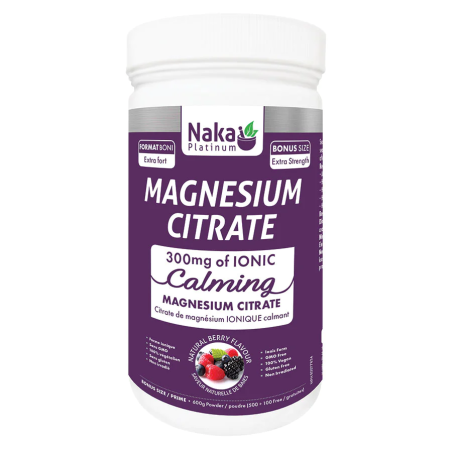 Platinum Mag Citrate Calming Powder 300 mg Mixed Berry 600 g | Safest & Easiest Shopping Vitamins Online | VITASHOP