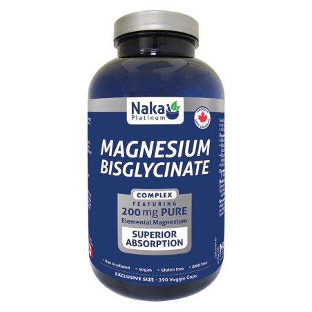Naka Platinum Mag Bisglycinate 200 mg 390 Vegi Capsules | Unbeatable Prices, Daily Deals | VITASHOP