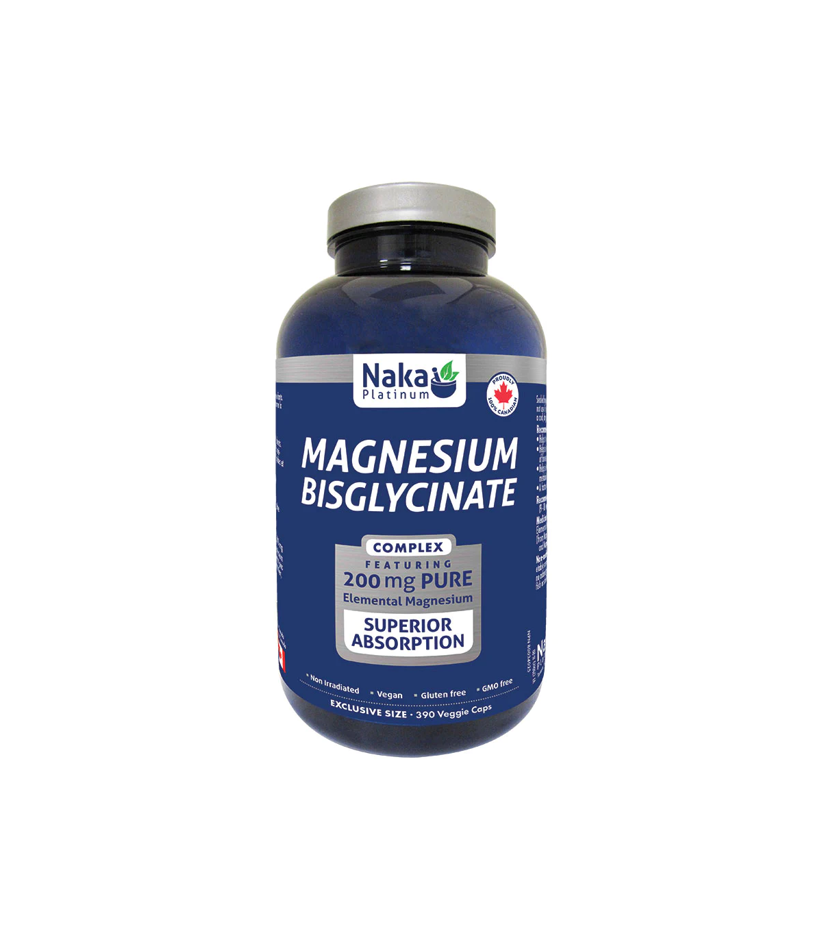 Naka Platinum Mag Bisglycinate 200 mg 390 Vegi Capsules | Unbeatable Prices, Daily Deals | VITASHOP
