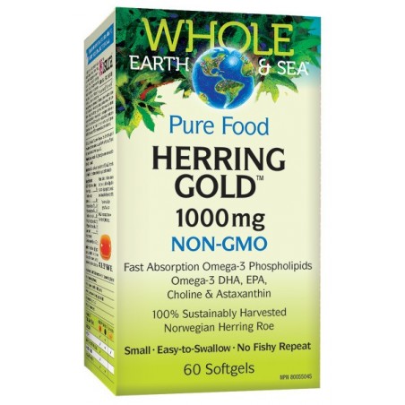 Whole Earth & Sea Herring Gold 1000 mg, 60 Softgels | Unbeatable Prices, Daily Deals | VITASHOP