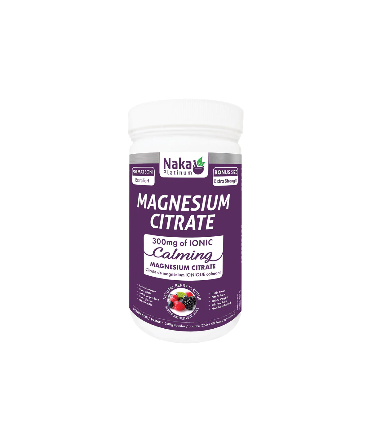 Naka Platinum Mag Citrate Calming Powder 300 mg Mixed Berry 300 g | Unbeatable Prices, Daily Deals | VITASHOP