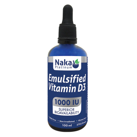 Naka Platinum D3 Emulsified 1000 IU Dropper Bulb 100 ml | Unbeatable Prices, Daily Deals | VITASHOP